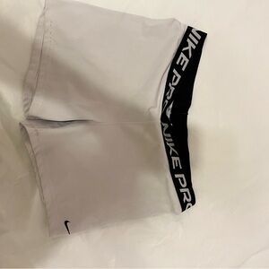Nike White and Black Performance Shorts